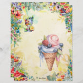 Fruchtsalat Blank Vollrezeptseite (Vorne/Hinten)