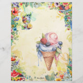 Fruchtsalat Blank Vollrezeptseite (Rückseite)