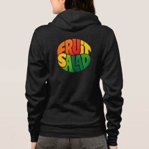 FRUCHTSALAT – Fette Kreistypografie-Design Hoodie