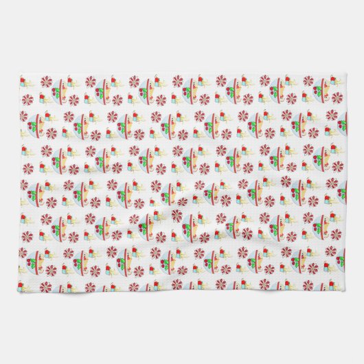 Fruchtsalat Floral Küche Handtuch (Horizontal)