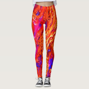 "Fruchtsalat-" Fraktal-Kunst-Leggings! Leggings
