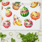 Fruchtsalat Geschirrtuch (Gefaltet)