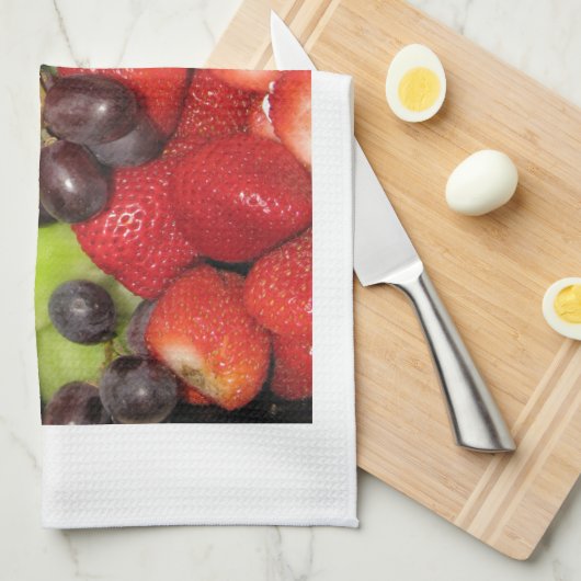 Fruchtsalat Geschirrtuch (Viertel Falte)