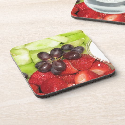 Fruchtsalat Getränkeuntersetzer (Linke Seite)