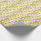 Fruchtsalat in weißem Kleinformat Geschenkpapier (Ecke)