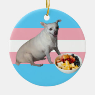 Fruchtsalat Keramik Ornament