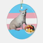 Fruchtsalat Keramik Ornament (Links)