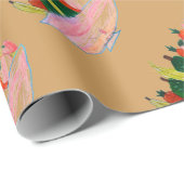 Fruchtsalat lustige Cartoon-Kunst Geschenkpapier (Rolleneckpunkt)