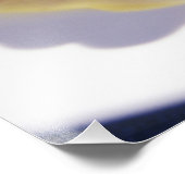 Fruchtsalat mit Eis. Fotodruck (Ecke)