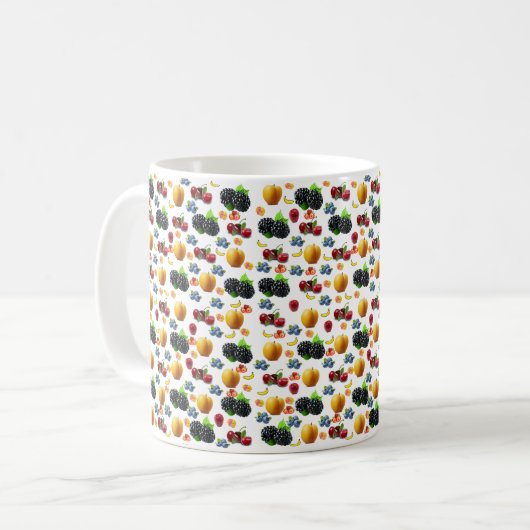 Fruchtsalat-Tasse Kaffeetasse (Vorderseite Links)