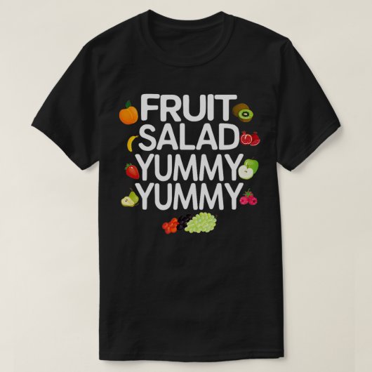 Fruchtsalat Yummy Yummy Summer Fruchtgeschenk T-Shirt (Design vorne)