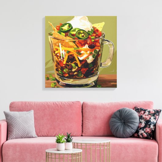 Fruchtsalatcocktail Leinwanddruck (Insitu (Wohnzimmer))