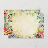 Fruchtsalatkarte Begleitkarte (Vorne/Hinten)