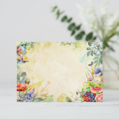 Fruchtsalatkarte Begleitkarte (Stehend Vorderseite)