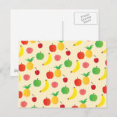 Fruchtsalatmuster Postkarte (Vorne/Hinten)