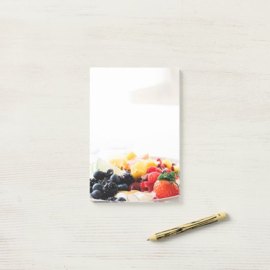 Fruchtschale Frühstück Essen Snack Ernährung Diät Post-it Klebezettel (Auf Schreibtisch)