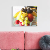 Fruchtschale gekreppte Canvas Print Leinwanddruck (Insitu (Wohnzimmer))