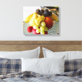 Fruchtschale gekreppte Canvas Print Leinwanddruck (Insitu (Schlafzimmer))