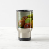 Fruchtschale, Orange, Apfel, Birne, Reisebecher (Mittel)