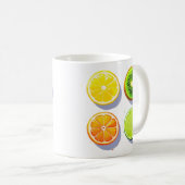 Fruchtscheiben Pop Art Kaffeetasse (VorderseiteRechts)