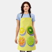 Fruchtscheiben Pop Art Schürze (Getragen)