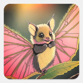 Fruchtschläger Quadratischer Aufkleber