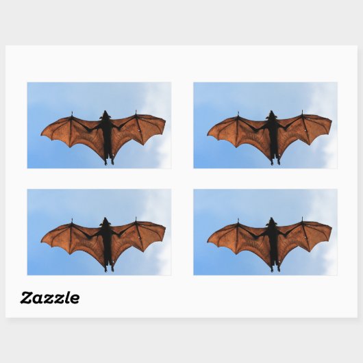 Fruchtschläger Rechteckiger Aufkleber (Blatt)