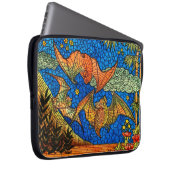 Fruchtschlaufe Vintag verklebte Glasmosaike Laptopschutzhülle (Vorne Rechts)