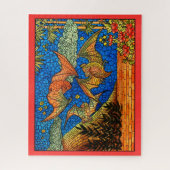 Fruchtschlaufe Vintag verklebte Glasmosaike Puzzle (Vertikal)