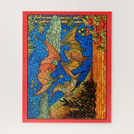 Fruchtschlaufe Vintag verklebte Glasmosaike Puzzle (Vertikal)