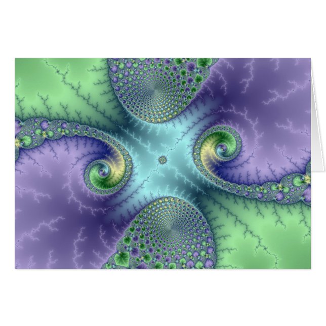 Fruchtschleifen - Fraktal Card (Vorderseite (Horizontal))