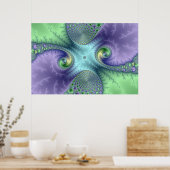 Fruchtschleifen - Fraktal Poster (Küche)