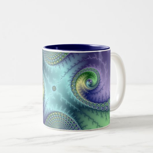 Fruchtschleifen - Fraktal Tasse (VorderseiteRechts)