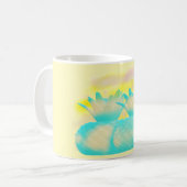 Fruchtschleifen Kunst magische Ananas Kaffeetasse (Vorderseite Links)