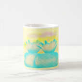 Fruchtschleifen Kunst magische Ananas Kaffeetasse (Mittel)