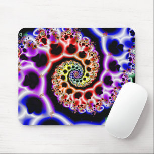 Fruchtschleifen Rainbow Fraktal Art Mousepad