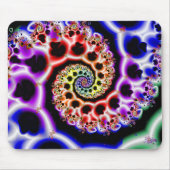 Fruchtschleifen | Rainbow Fraktal Art Mousepad (Vorne)