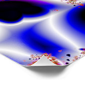 Fruchtschleifen | Rainbow Fraktal Art Poster (Ecke)