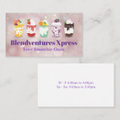 Fruchtsmoothie Shakes | Berries Visitenkarte (Vorne/Hinten)