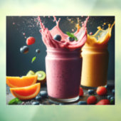 Fruchtsmoothies Fensteraufkleber (Blatt 3)