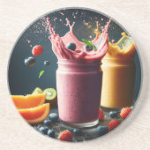 Fruchtsmoothies Getränkeuntersetzer (Vorne)