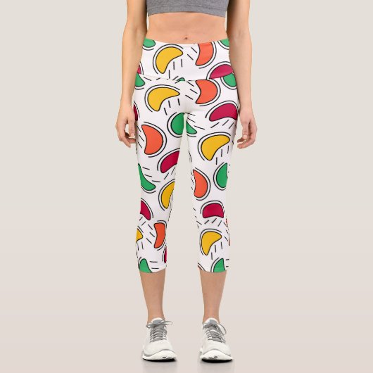 Fruchtsommer Capri Leggings (Vorderseite)