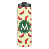 Fruchtsommer Red Watermelon Monogram Thermosbecher (Vorderseite)