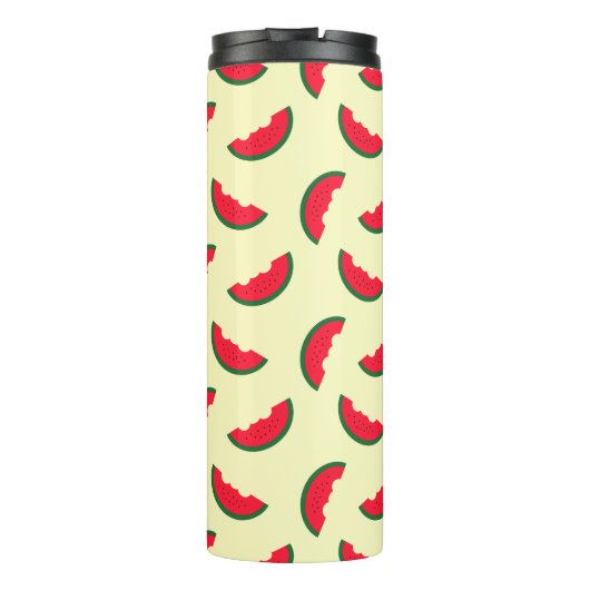 Fruchtsommer Red Watermelon Monogram Thermosbecher (Rückseite)