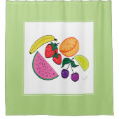 Fruchtsommer, Spaß, Cool Duschvorhang (Vorderseite)