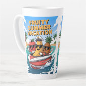 Fruchtsommer Urlaub Latte Tasse (Linke Ecke)