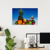 Fruchtsorten und Saft Poster (Heimbüro)