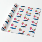 Fruchtspringen auf Trampolin Geschenkpapier (Ungerollt)