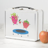 Fruchtspringen auf Trampolin Metall Brotdose (Beispiel)