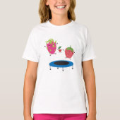 Fruchtspringen auf Trampolin T-Shirt (Vorderseite)
